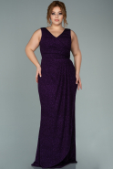 Long Purple Oversized Evening Dress ABU1936