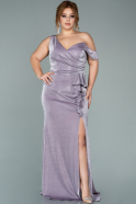 Long Lavender Plus Size Evening Dress ABU1961