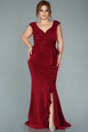 Long Red Oversized Evening Dress ABU1928