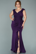 Long Purple Oversized Evening Dress ABU1928