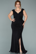 Long Black Oversized Evening Dress ABU1928