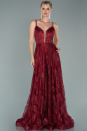 Long Burgundy Evening Dress ABU1890