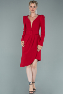 Short Red Invitation Dress ABK1134