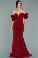 Red Long Evening Dress ABU1957
