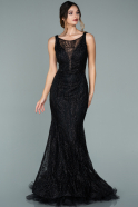 Long Black Mermaid Prom Dress ABU1979
