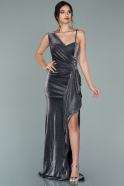 Long Anthracite Prom Gown ABU1982