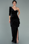 Long Black Mermaid Velvet Evening Dress ABU1511