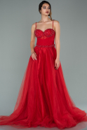 Long Red Evening Dress ABU2014