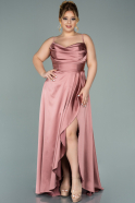 Long Onion Skin Satin Plus Size Evening Dress ABU2011