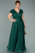 Long Emerald Green Oversized Evening Dress ABU2019