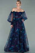 Long Purple Evening Dress ABU1948