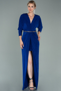 Long Sax Blue Evening Dress ABU2054