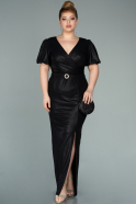 Long Black Oversized Evening Dress ABU2066