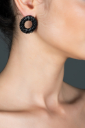 Black Earring UK466