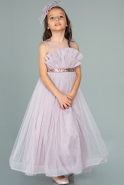 Long Lavender Girl Dress ABU2050