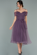 Midi Lavender Evening Dress ABK1068