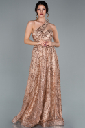 Long Gold Evening Dress ABU2100