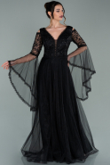 Long Black Evening Dress ABU2128