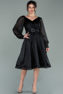 Midi Black Invitation Dress ABK1227