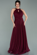 Burgundy Long Prom Gown ABU1906