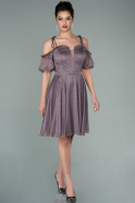 Short Lavender Invitation Dress ABK1233