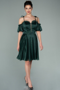 Short Emerald Green Invitation Dress ABK1233