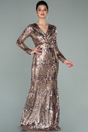 Long Mink Scaly Mermaid Prom Dress ABU2139