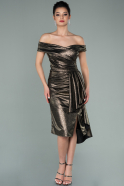 Midi Bronze Invitation Dress ABK1239