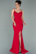 Long Red Mermaid Prom Dress ABU2160