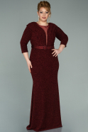 Long Burgundy Oversized Evening Dress ABU2161