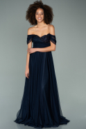 Long Navy Blue Evening Dress ABU2176