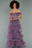 Lavender Long Evening Dress ABU1818