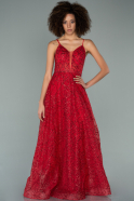 Long Red Evening Dress ABU2189