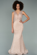 Long Gold Mermaid Prom Dress ABU2174