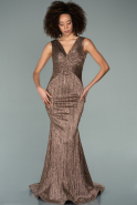 Long Black-Gold Mermaid Prom Dress ABU2174