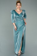 Mint Long Plus Size Evening Dress ABU3893
