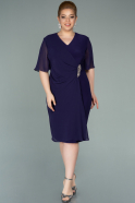 Short Purple Chiffon Evening Dress ABK1294