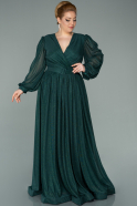 Long Emerald Green Oversized Evening Dress ABU2215
