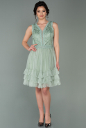 Short Mint Prom Gown ABK1304