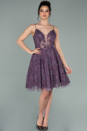 Short Lavender Invitation Dress ABK1313