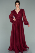 Long Burgundy Evening Dress ABU2224