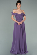 Long Lavender Chiffon Evening Dress ABU1657