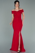 Long Red Mermaid Evening Dress ABU2170
