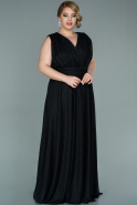Long Black Oversized Evening Dress ABU2247