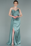 Turquoise Mermaid Evening Dress ABU402