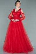 Long Red Evening Dress ABU2250