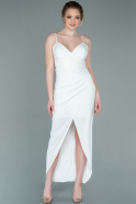 Long White Prom Gown ABU2251