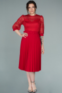 Midi Red Night Dress ABK1346