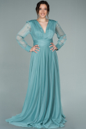 Long Turquoise Evening Dress ABU2265
