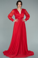 Long Red Evening Dress ABU2265